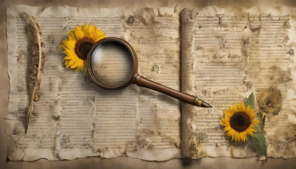 analyzing sunflower symbolism s origins