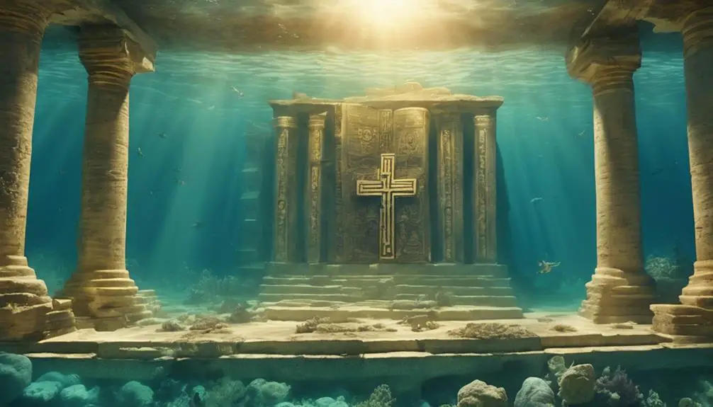 ancient city submerged underwater