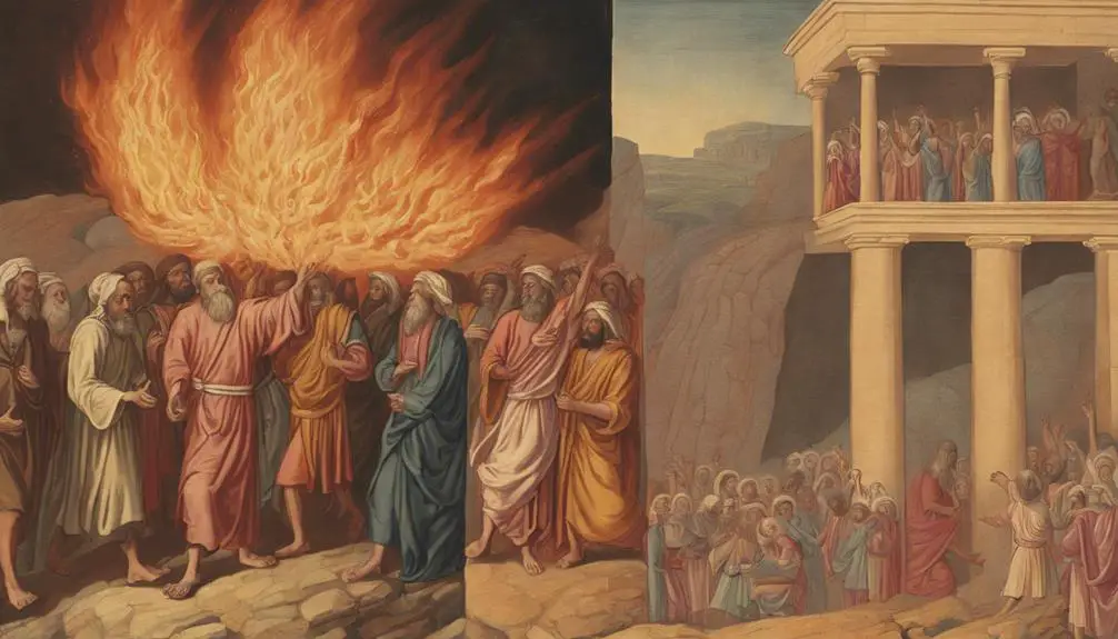biblical fires and miracles