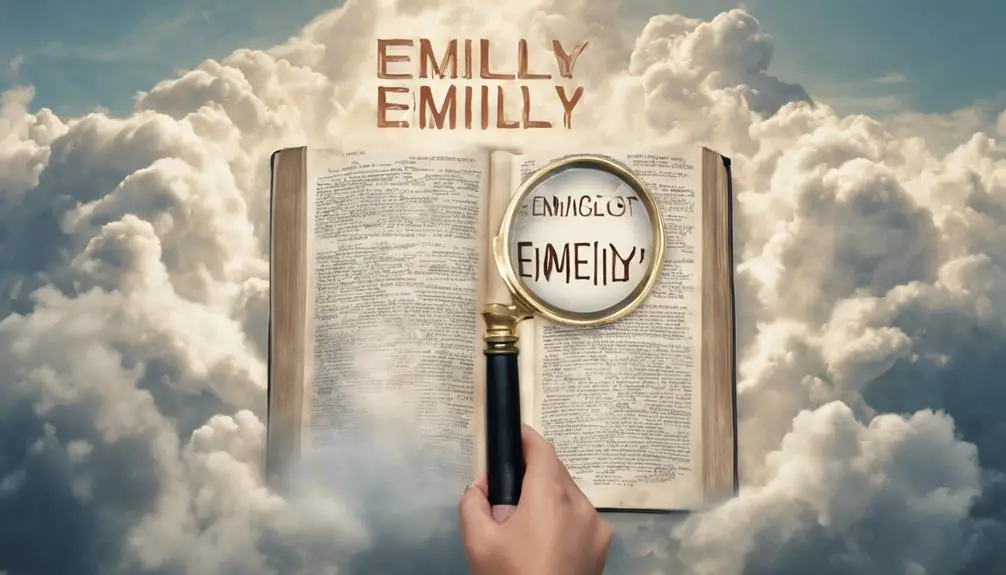emily a biblical name