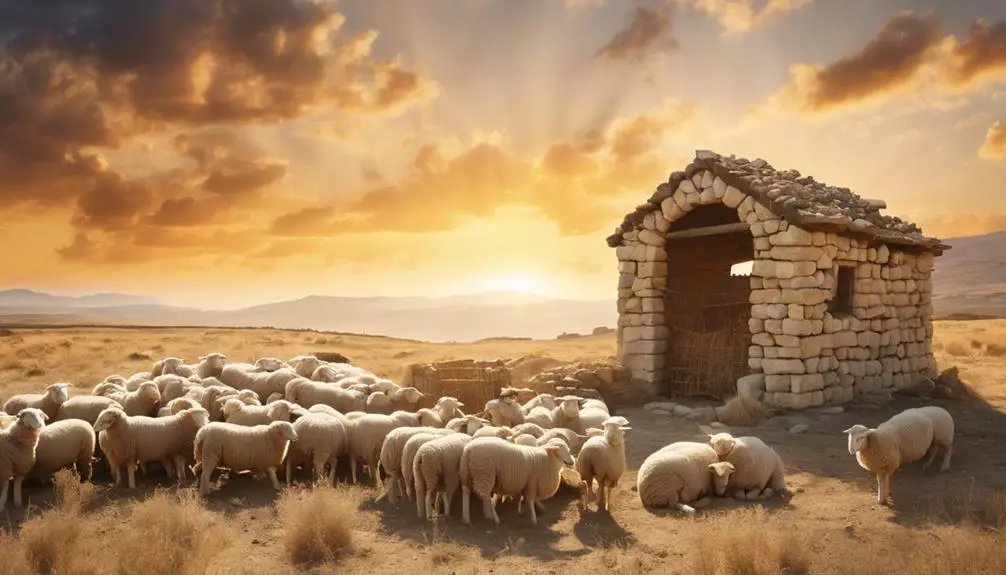 enclosure for housing sheep