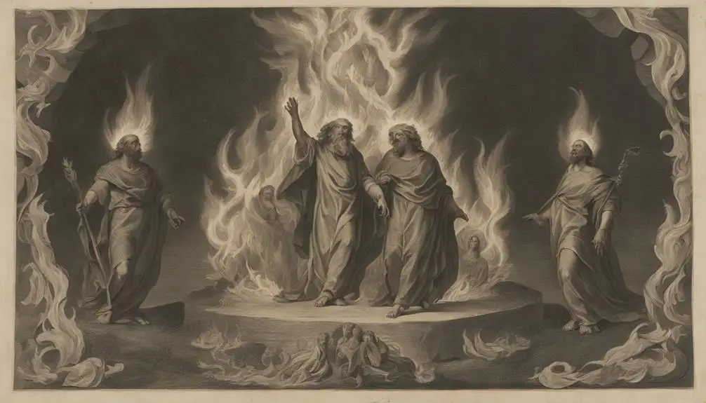 faithful trio in flames