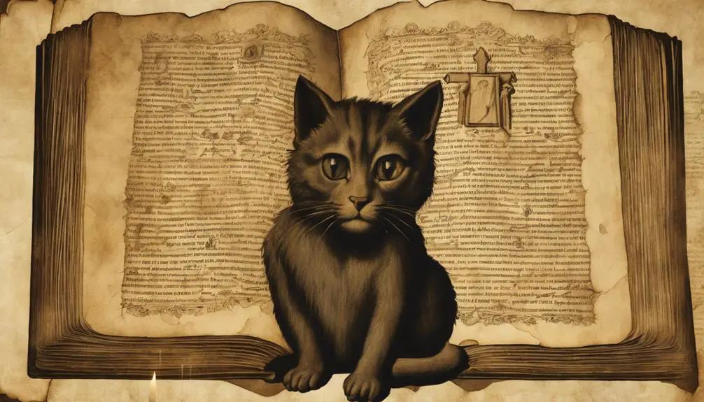 felines in sacred depictions