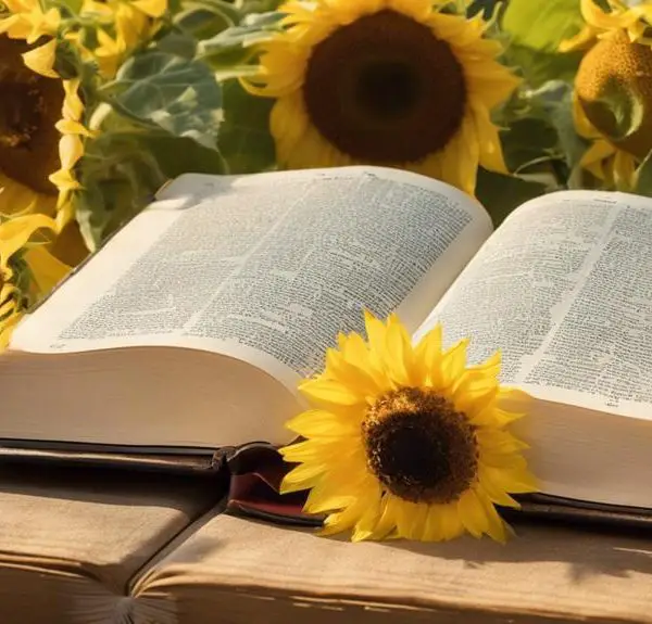 inspirational sunflower bible verse