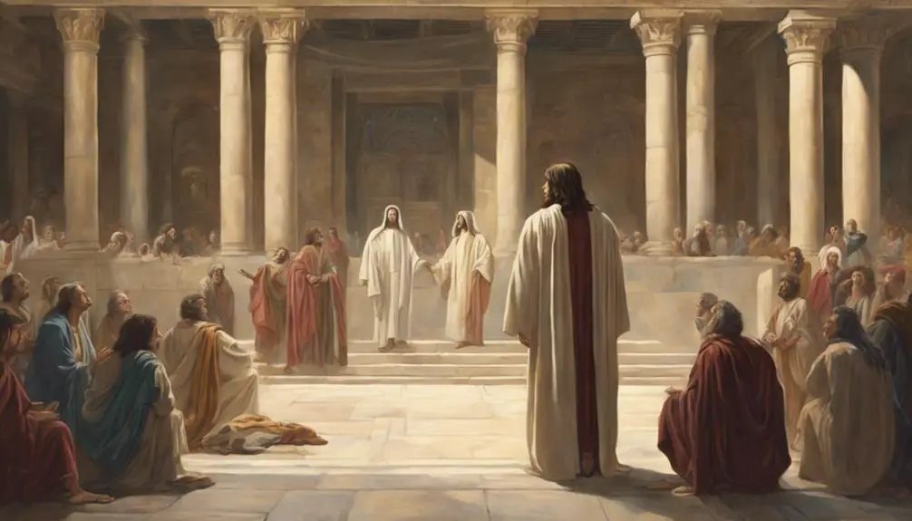 jesus teaching in temple