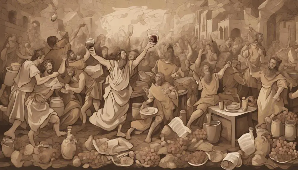 new testament revelry depicted