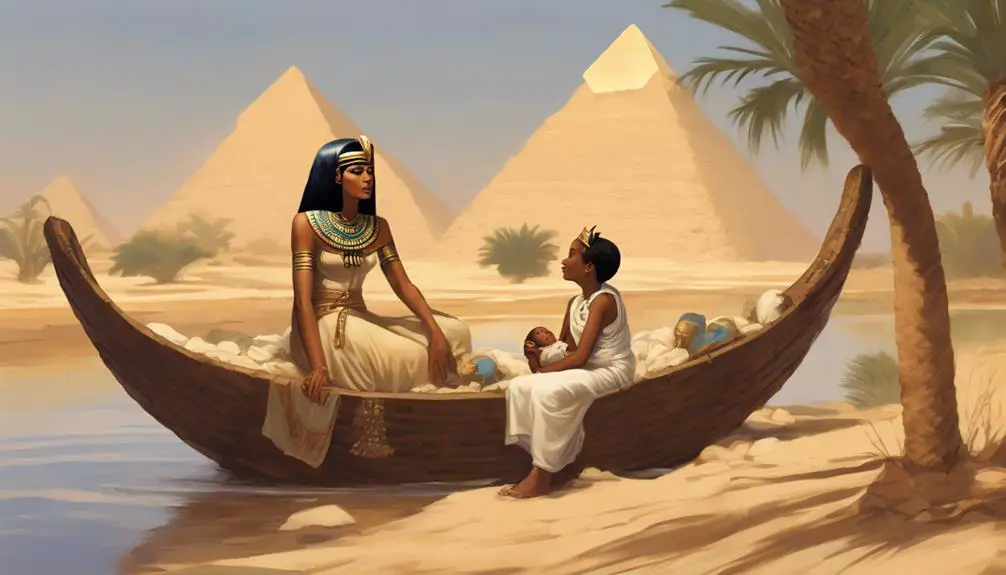pharaoh s daughter saves moses