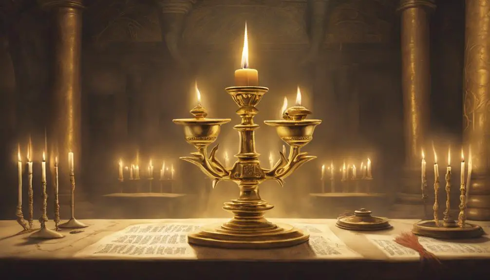symbolism of candlestick in temple