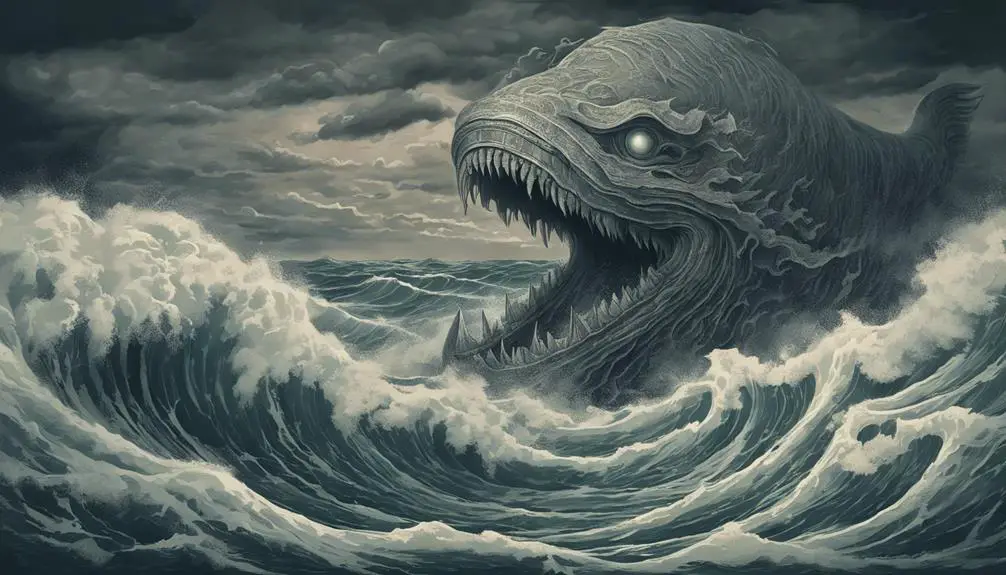 a monstrous sea creature