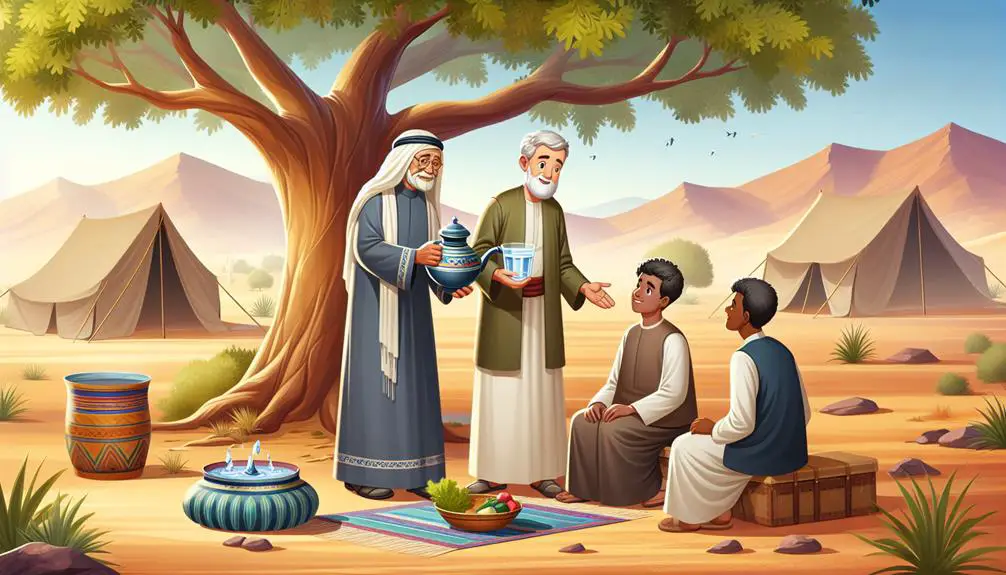 abraham s guests and feast