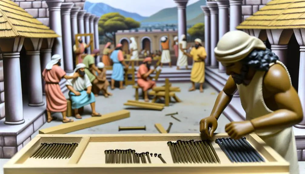 construction of temple with nails