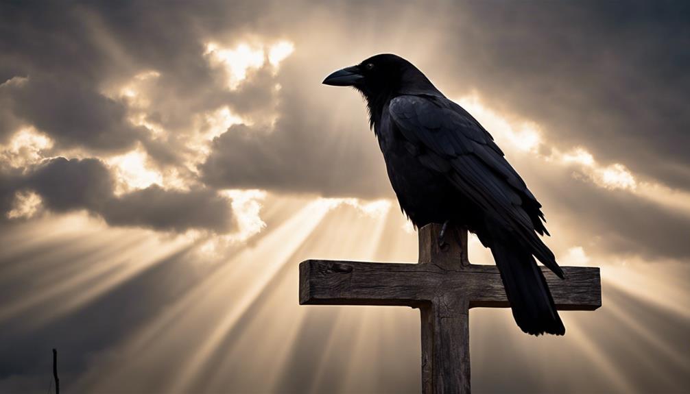 crows symbolize divine messages