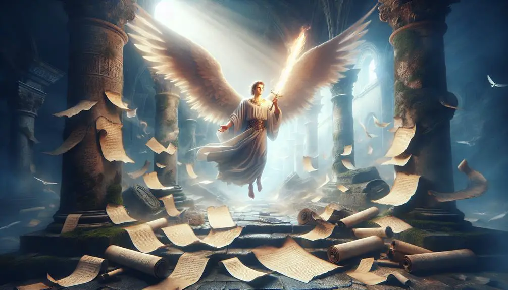 divine angelic figure described