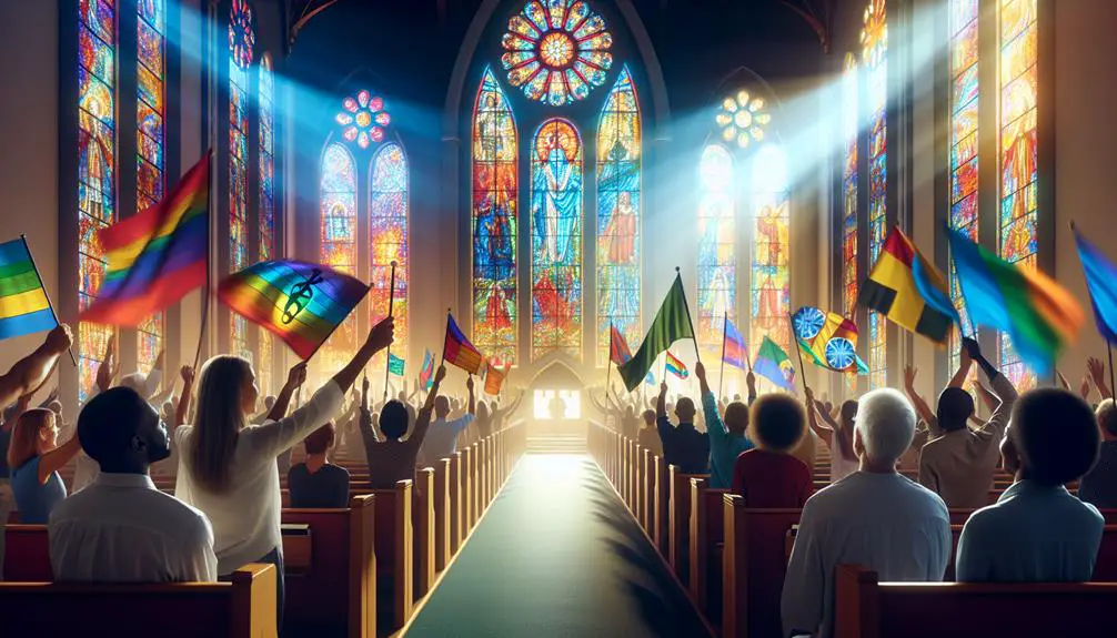 flags symbolize spiritual significance