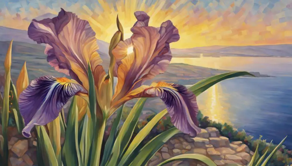 iris symbolizes divine messages