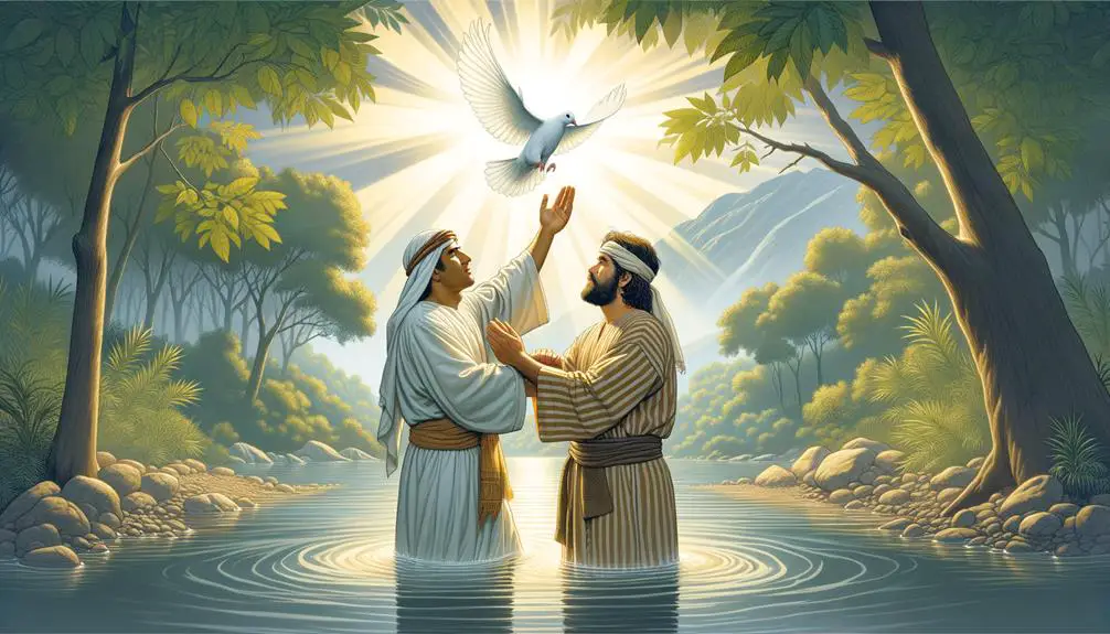 jesus baptized by john