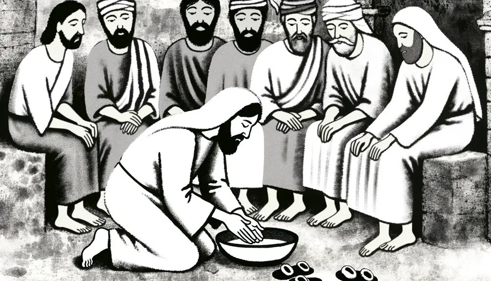 jesus serves disciples humbly