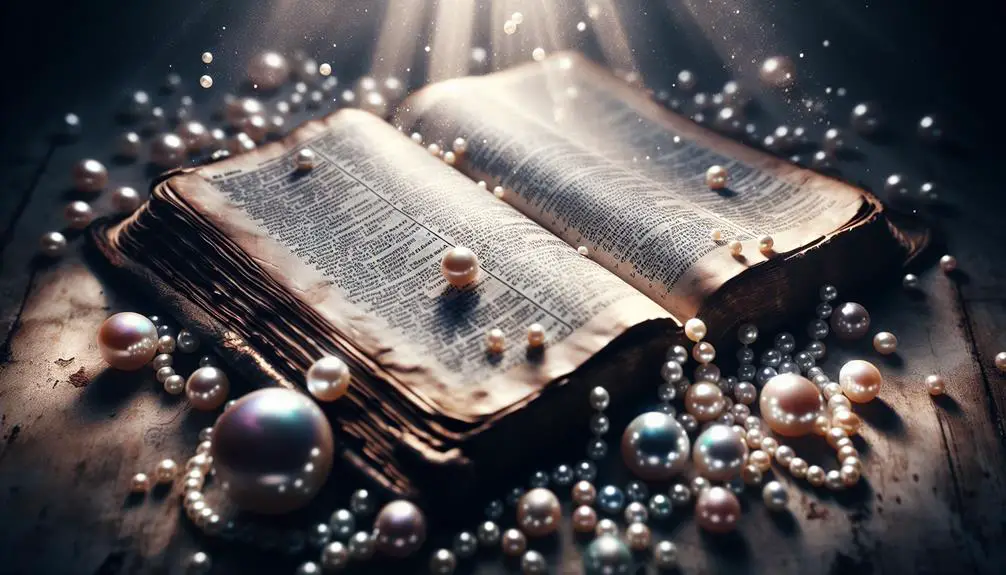 pearls mentioned in bible
