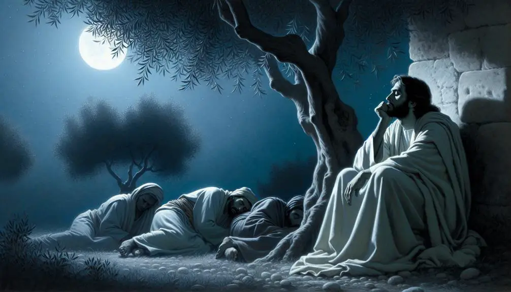 sleeping disciples during prayer