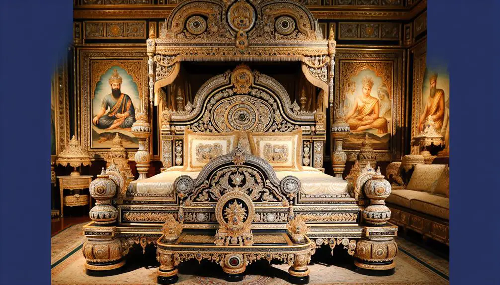 sumptuous furnishings in palace