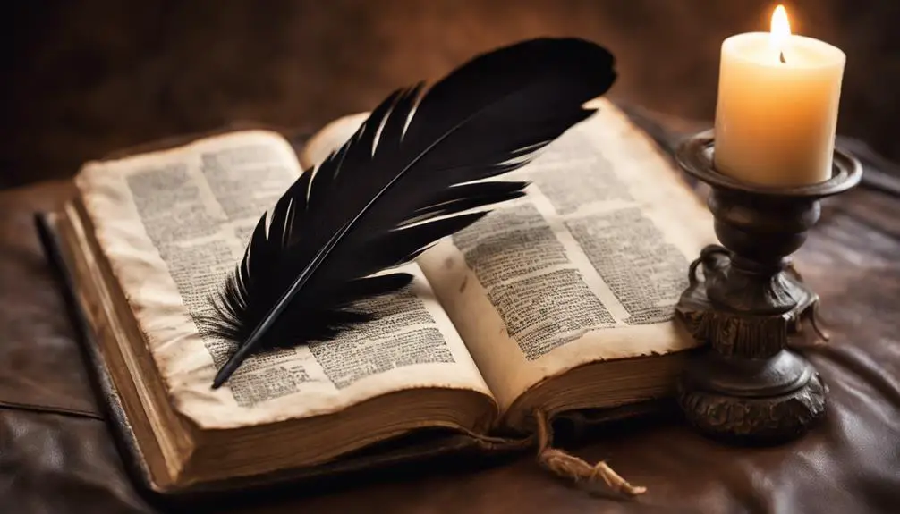 symbolism of black feathers