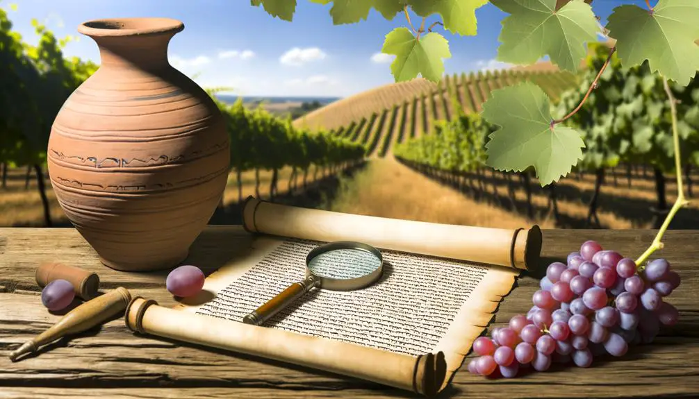 textual examination of wine