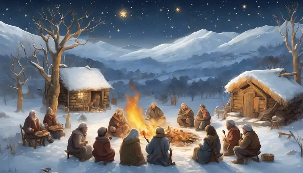 winter holiday traditions described