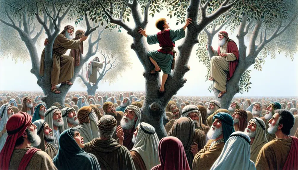 zacchaeus climbs tree