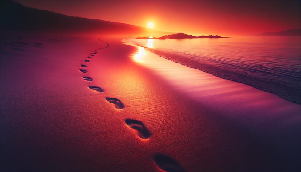 footprints in the sand origin