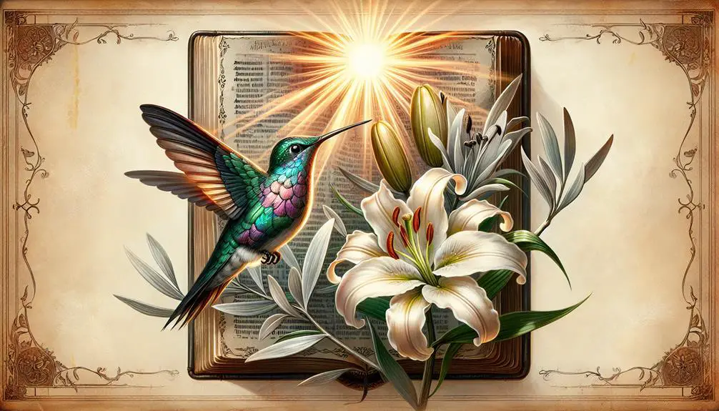 symbolism of hummingbirds biblically