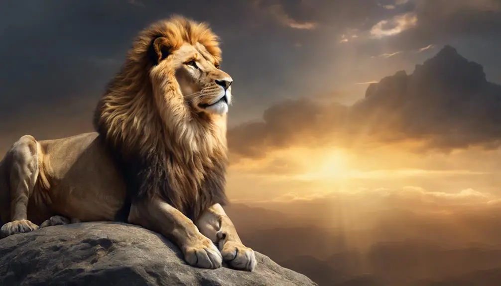 divine lion s symbolic significance